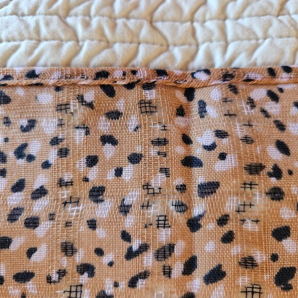 J. Jill Infinity Scarf - Burnish Brass Lively Dots - NWOT - Picture 9 of 10